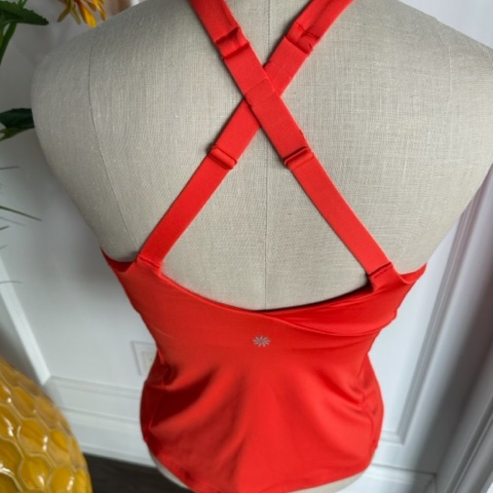 Athleta Orange Criss Cross Bra Tank - Picture 7 of 12